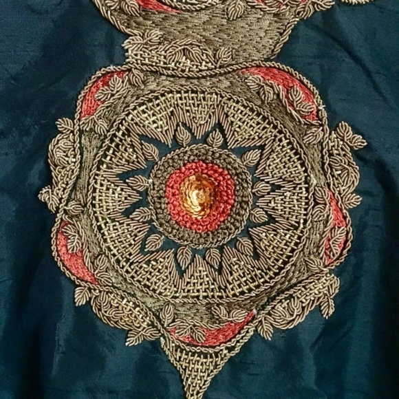 {Wasim Khan} Indian Bohemian Embroidered Dress, S - Picture 7 of 8